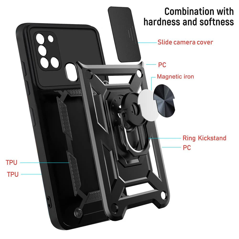 Husa de protectie Techsuit CamShield Series compatibil cu Samsung Galaxy A21s, Negru