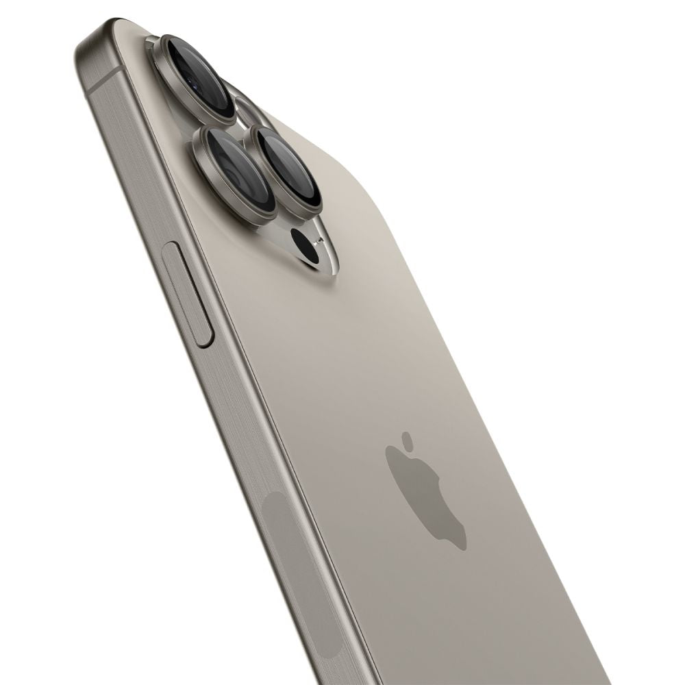 Folie de protectie Spigen (set de 2) Optik.tR EZ Fit Pro Camera Glass (AGL07163) compatibil cu iPhone 14 Pro/14 Pro Max/15 Pro/15 Pro Max/16 Pro/16 Pro Max, Natural