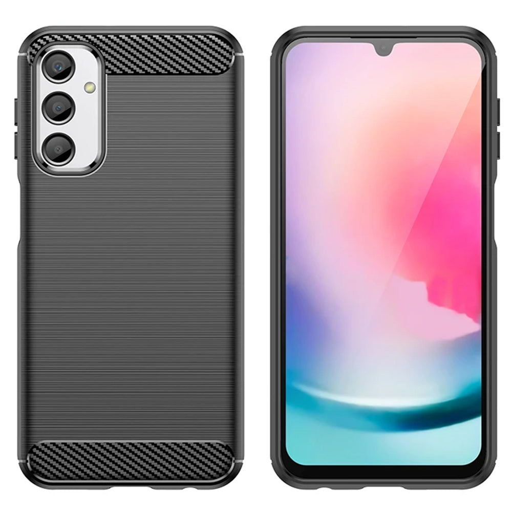 Husa de protectie Techsuit Carbon Silicone compatibil cu Samsung Galaxy A25 5G, Negru