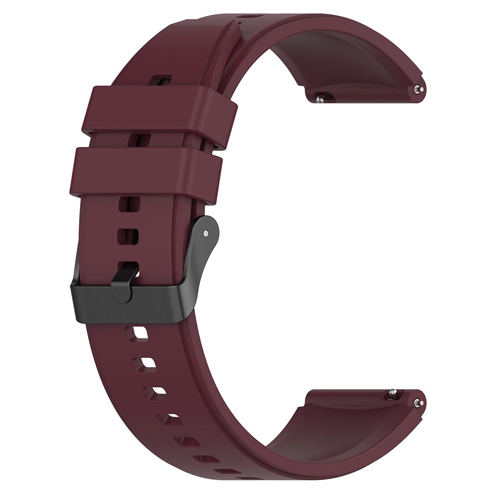 Curea smartwatch Techsuit Watchband 20mm (W026) compatibil cu Samsung Galaxy Watch 4/5/Active 2, Huawei Watch GT 3 (42mm)/GT 3 Pro (43mm), Burgundy