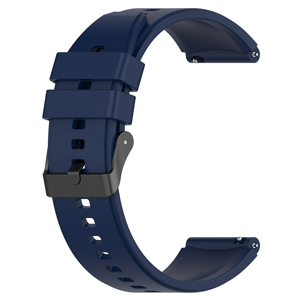 Curea smartwatch Techsuit Watchband 22mm (W026) compatibil cu Huawei Watch GT 2 (46mm)/GT 2 Pro/GT 3 Pro (46mm)/Ultimate, Xiaomi Watch S1, Albastru Inchis