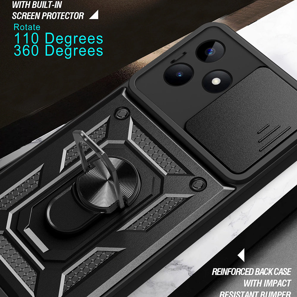 Husa de protectie Techsuit CamShield Series compatibil cu Xiaomi Redmi Note 13 5G, Negru
