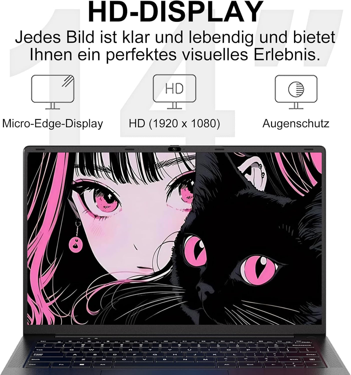 Ruzava Laptop, 8GB RAM 256GB SSD Support 1TB Expand, Celeron N5095 (up to 2.9Ghz) Win 11 5G WiFi Metal Enclosure Webcam Cover, Wireless Mouse, Keyboard Film-Gold