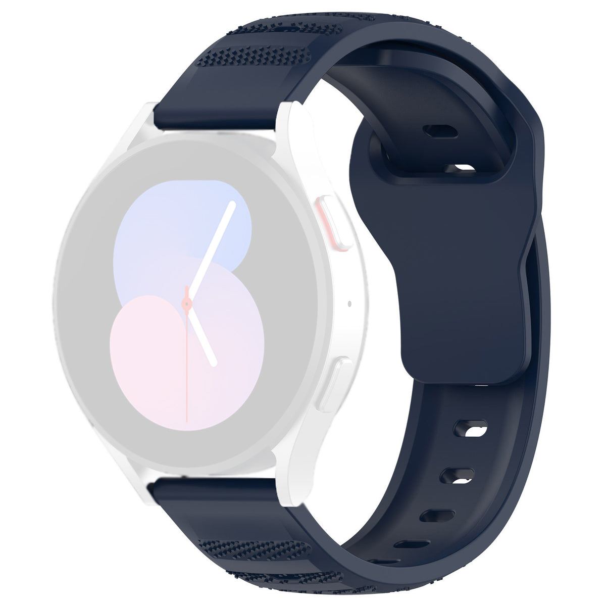Curea smartwatch Techsuit Watchband 20mm (W050) compatibil cu Samsung Galaxy Watch 4/5/Active 2, Huawei Watch GT 3 (42mm)/GT 3 Pro (43mm), Albastru