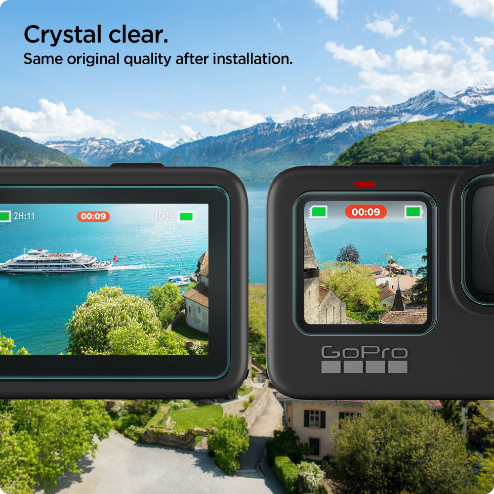 Folie de protectie Spigen (set de 6) Glas.tR Slim (AGL03045) compatibil cu GoPro Hero 9 / 10 / 11 / 12, Transparent