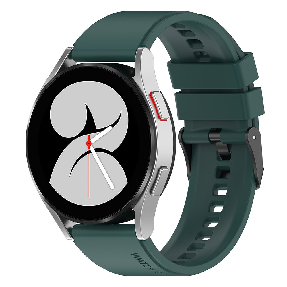 Curea smartwatch Techsuit Watchband 20mm (W026) compatibil cu Samsung Galaxy Watch 4/5/Active 2, Huawei Watch GT 3 (42mm)/GT 3 Pro (43mm), Verde Inchis