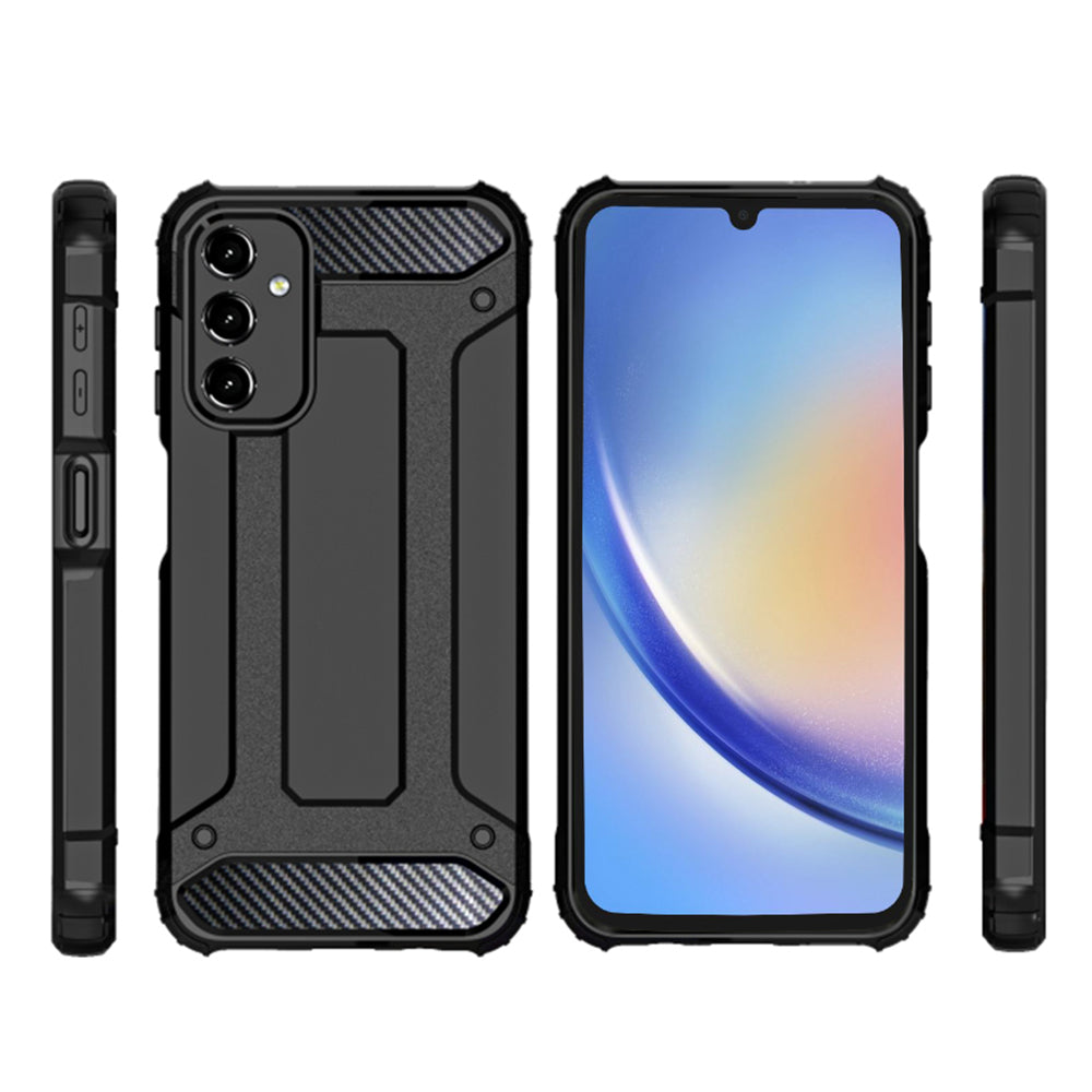 Husa de protectie Techsuit Hybrid Armor compatibil cu Samsung Galaxy A15 4G / A15 5G, Negru