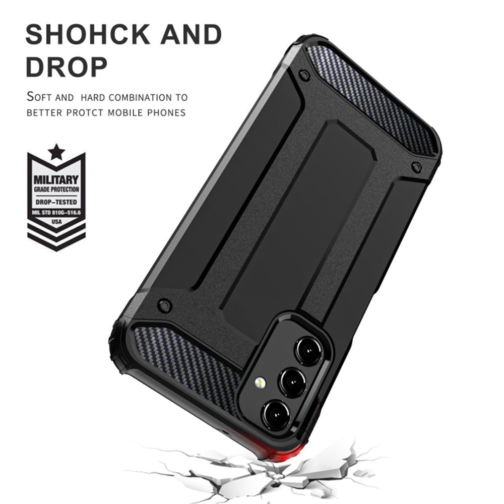 Husa de protectie Techsuit Hybrid Armor compatibil cu Samsung Galaxy A15 4G / A15 5G, Negru