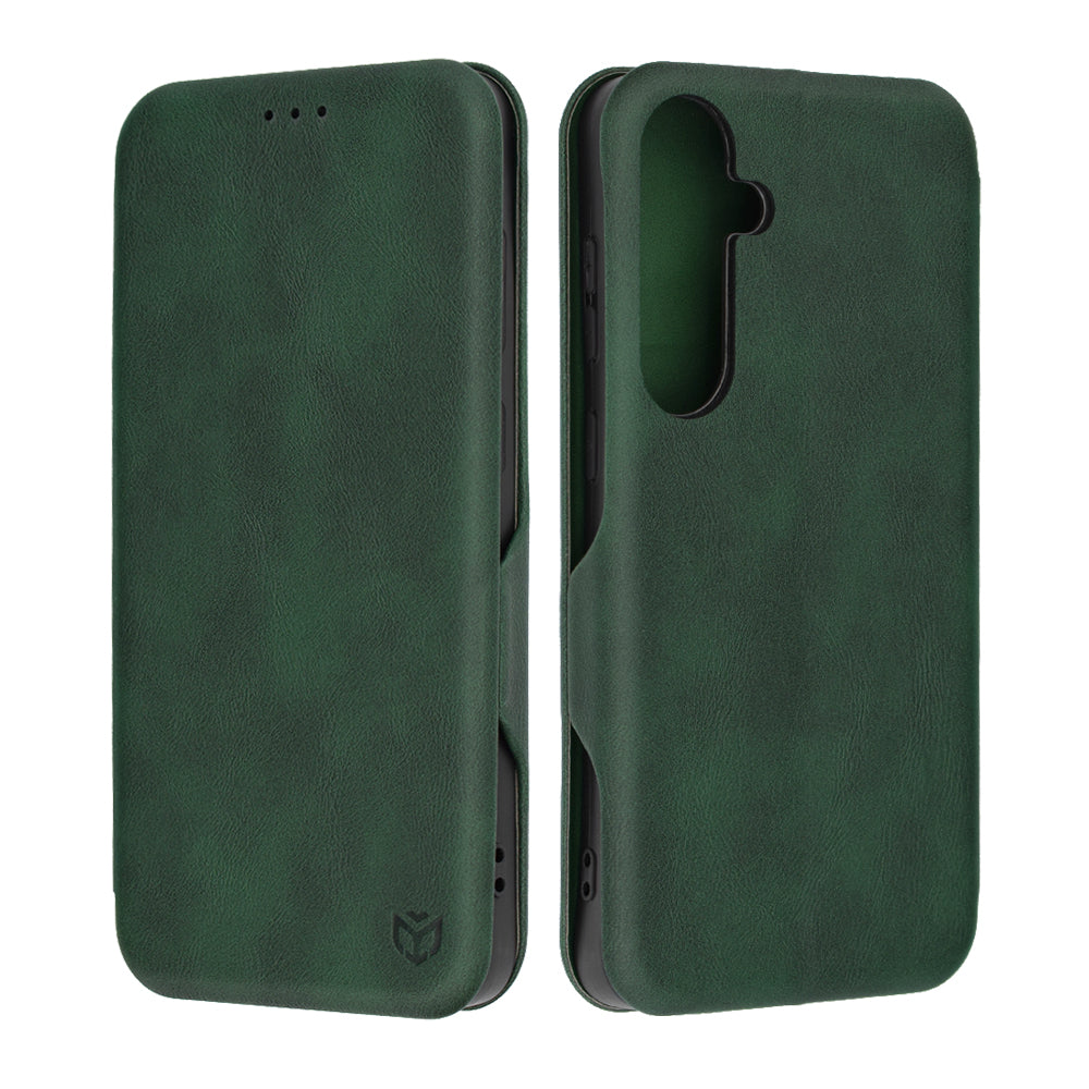 Husa de protectie Techsuit Safe Wallet Plus compatibil cu Samsung Galaxy S24 Plus, Verde