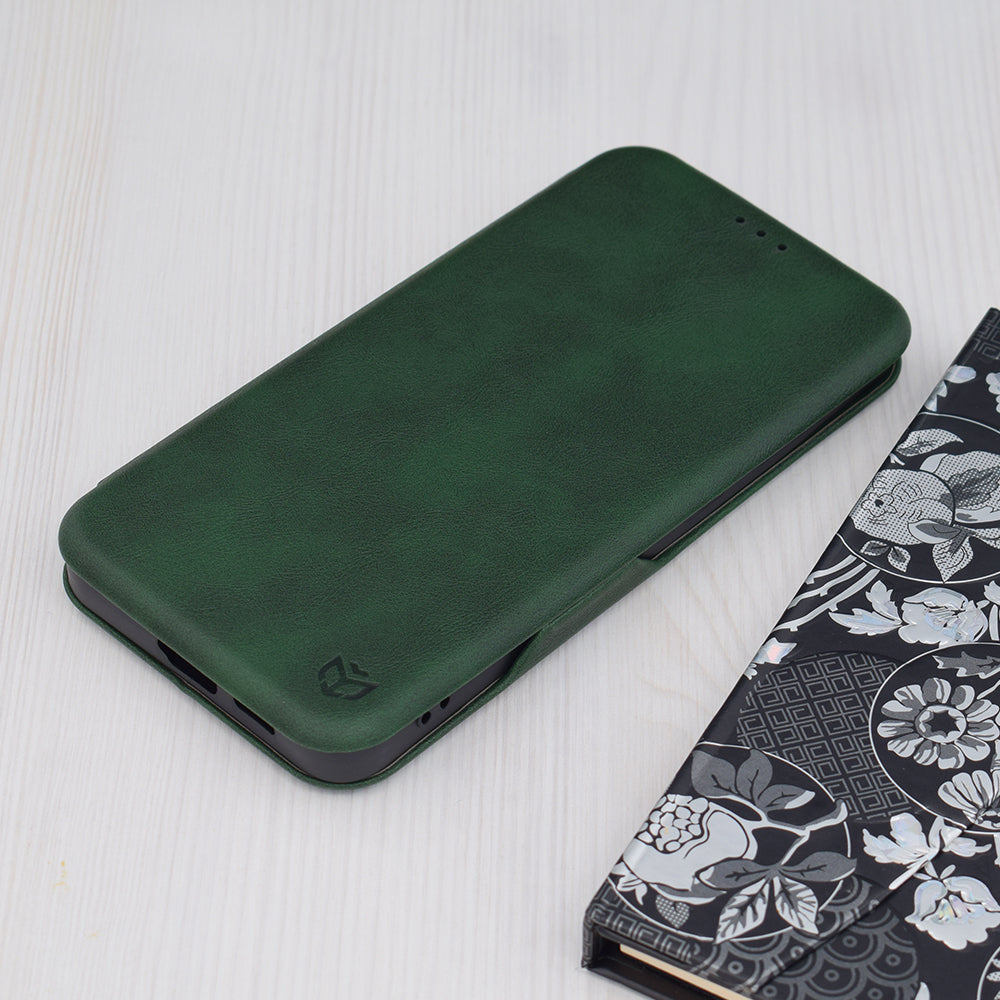 Husa de protectie Techsuit Safe Wallet Plus compatibil cu Samsung Galaxy S24 Plus, Verde