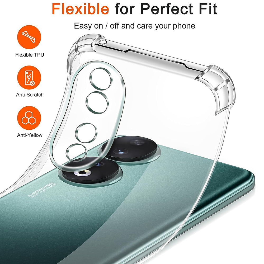 Husă Techsuit Shockproof Clear Silicone transparentă pentru Honor 90