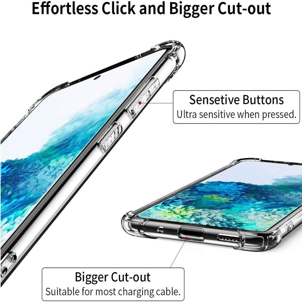 Husa de protectie Techsuit Shockproof Clear Silicone compatibil cu Samsung Galaxy S20 Plus 4G / S20 Plus 5G, Transparent
