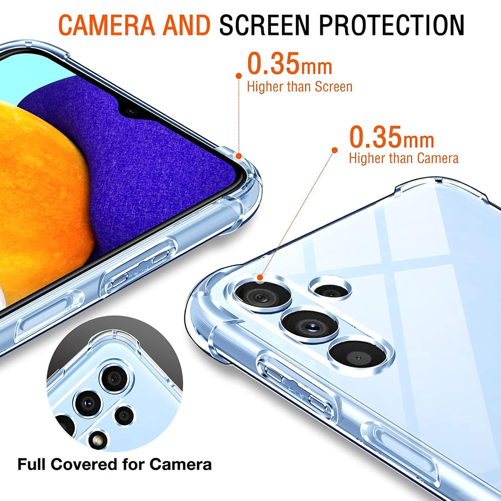 Husa de protectie Techsuit Shockproof Clear Silicone compatibil cu Samsung Galaxy A13 5G / A04S, Transparent