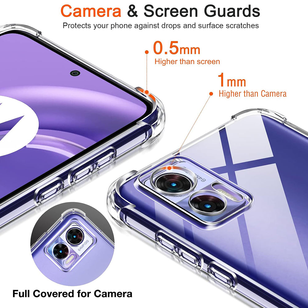 Husa de protectie Techsuit Shockproof Clear Silicone compatibil cu Motorola Edge 30 Neo, Transparent