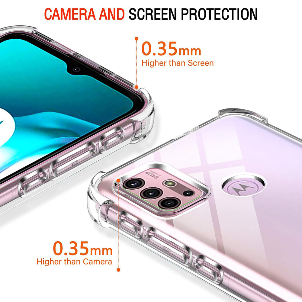 Husa de protectie Techsuit Shockproof Clear Silicone compatibil cu Motorola Moto G10 / Moto G20 / Moto G30, Transparent