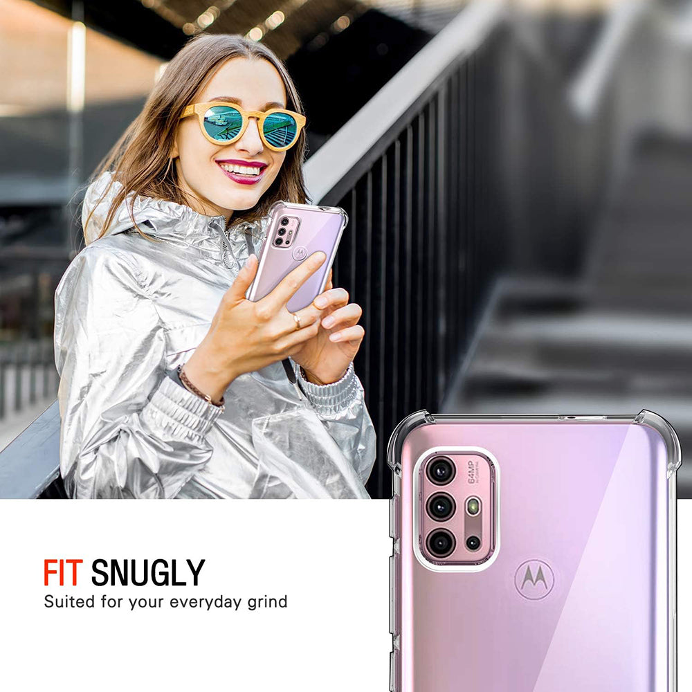 Husa de protectie Techsuit Shockproof Clear Silicone compatibil cu Motorola Moto G10 / Moto G20 / Moto G30, Transparent