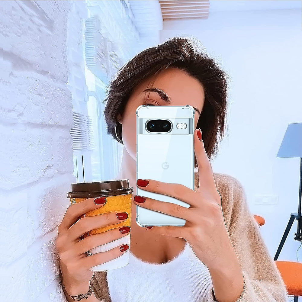 Husa de protectie Techsuit Shockproof Clear Silicone compatibil cu Google Pixel 7, Transparent