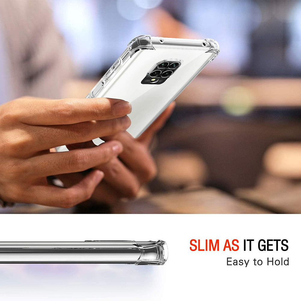 Husa de protectie Techsuit Shockproof Clear Silicone compatibil cu Xiaomi Redmi Note 9S / Note 9 Pro / Note 9 Pro Max, Transparent