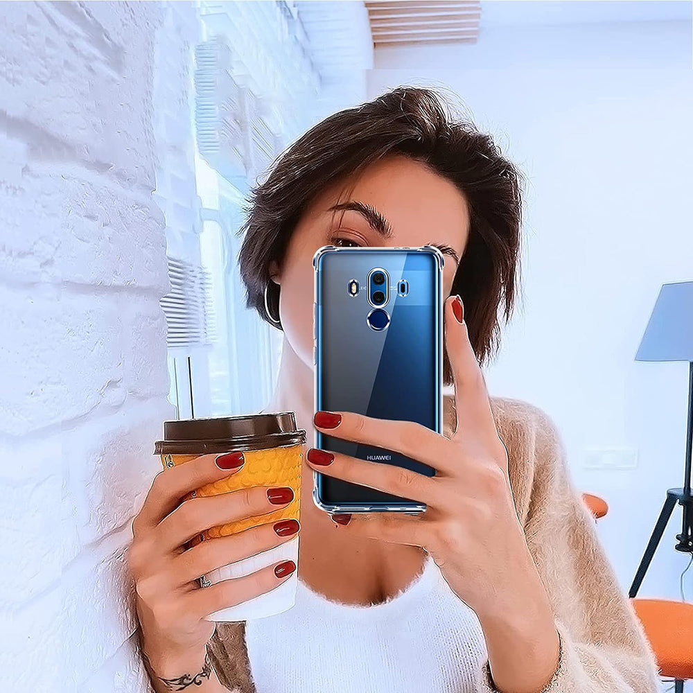 Husa de protectie Techsuit Shockproof Clear Silicone compatibil cu Huawei Mate 10 Pro, Transparent