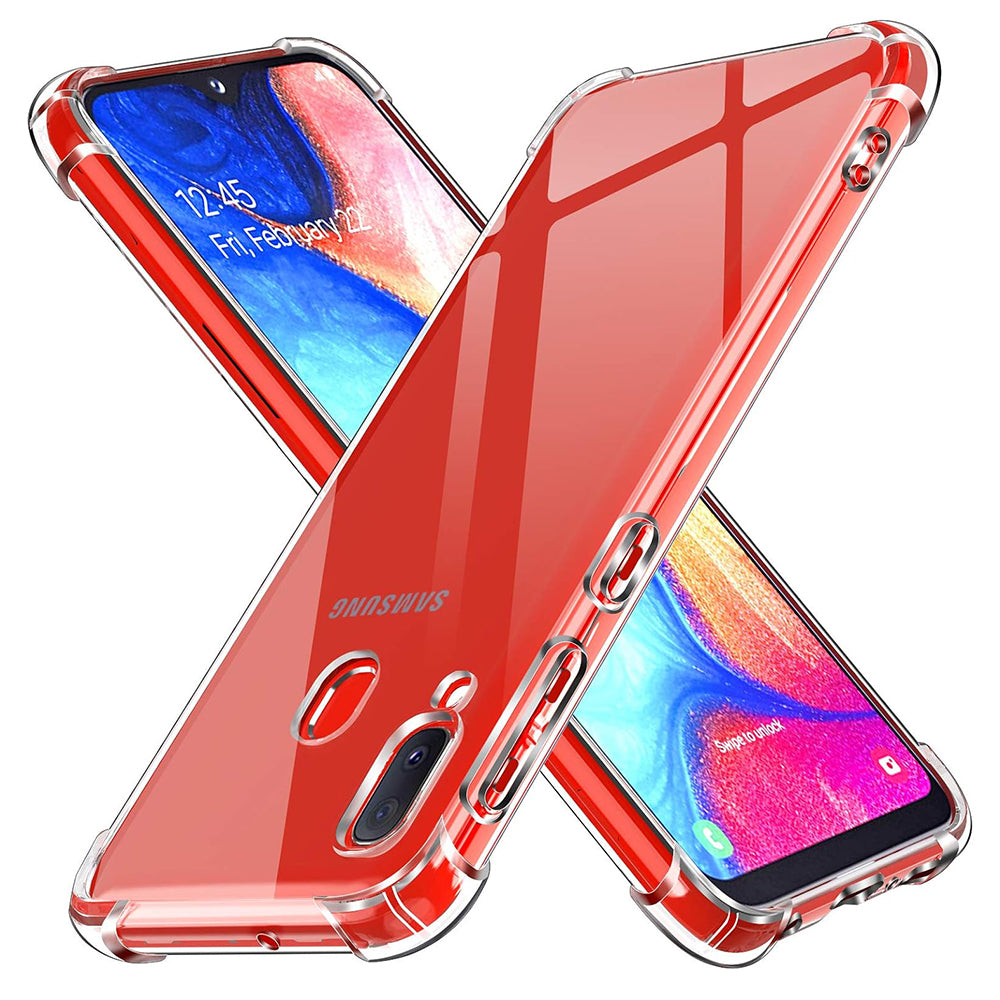 Husa de protectie Techsuit Shockproof Clear Silicone compatibil cu Samsung Galaxy A20e, Transparent