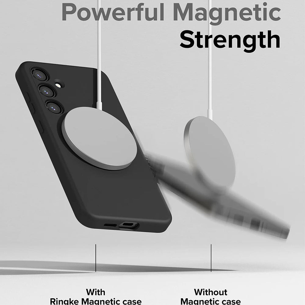Husa pentru Samsung Galaxy S24 - Ringke Silicone Magnetic MagSafe - Black