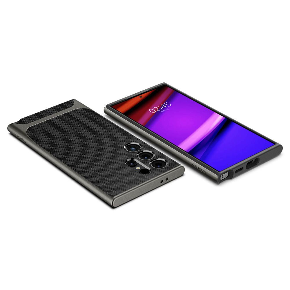 Husa de protectie Spigen Neo Hybrid (ACS07305) compatibil cu Samsung Galaxy S24 Ultra, Gunmetal
