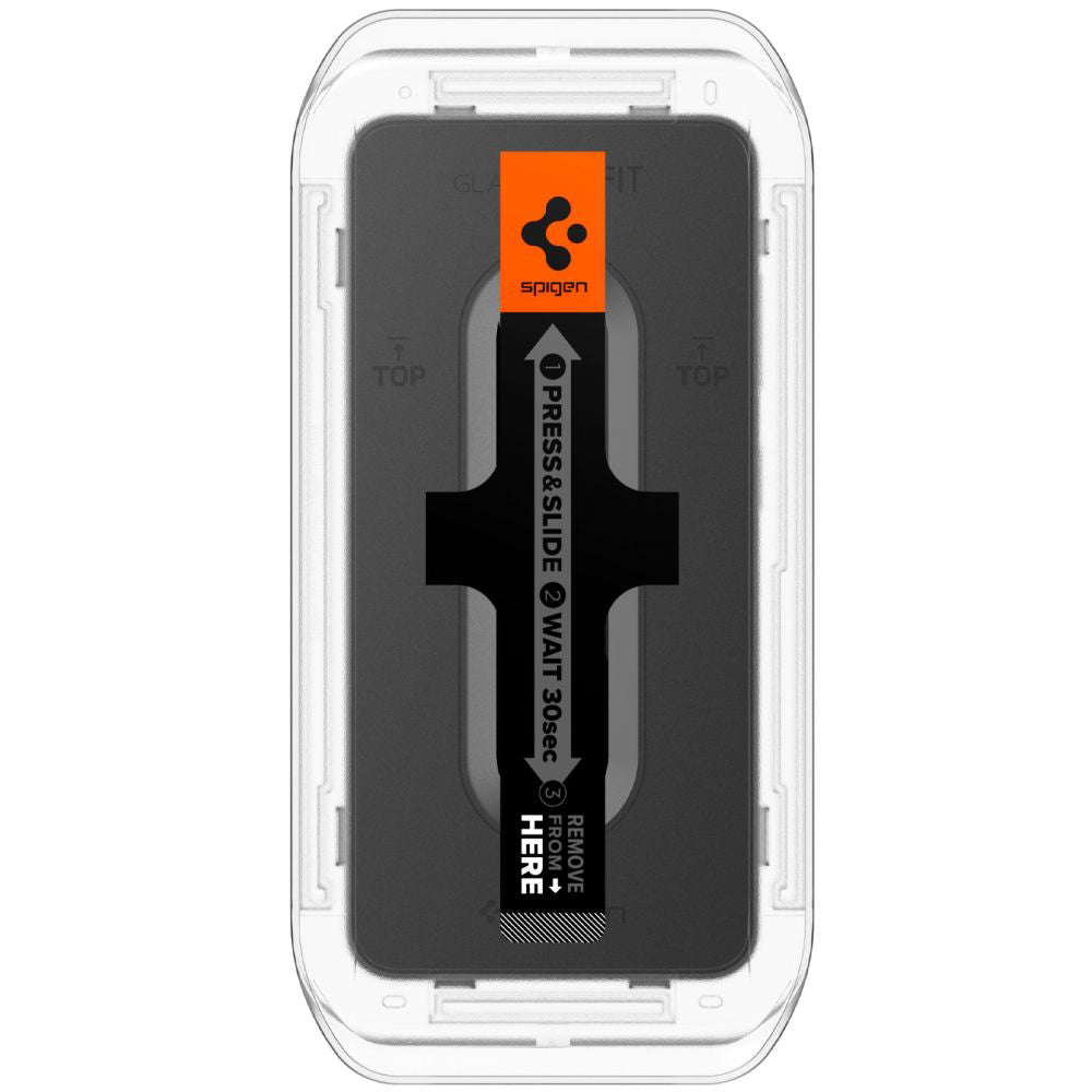 Folie de protectie Spigen (set de 2) Glas.tR EZ-FIT (AGL07440) compatibil cu Samsung Galaxy S24 / S25, Transparent