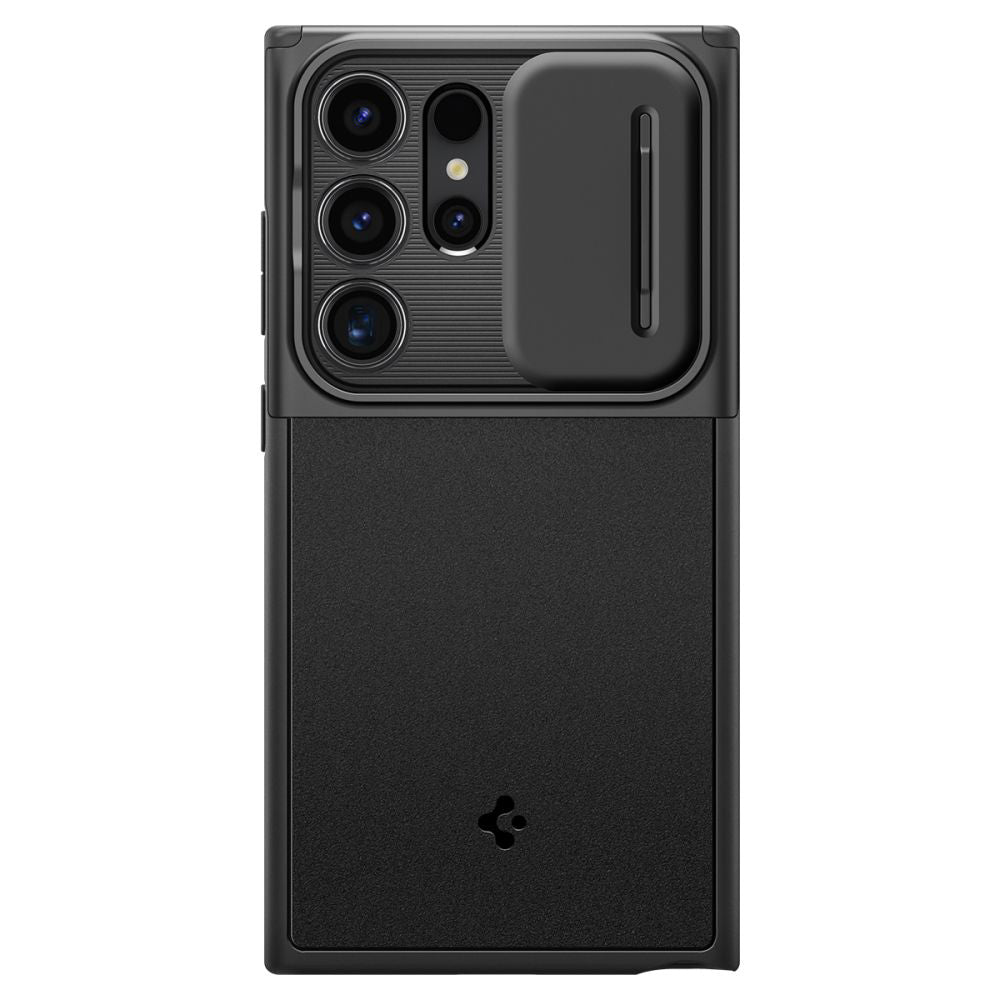 Husa de protectie Spigen Optik Armor (ACS07313) compatibil cu Samsung Galaxy S24 Ultra, Negru