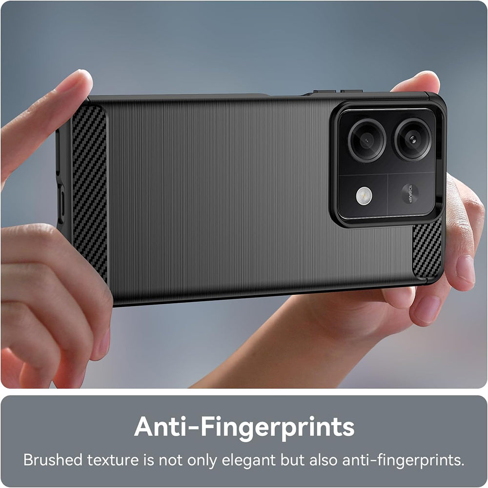 Husa de protectie Techsuit Carbon Silicone compatibil cu Xiaomi Redmi Note 13 4G, Negru