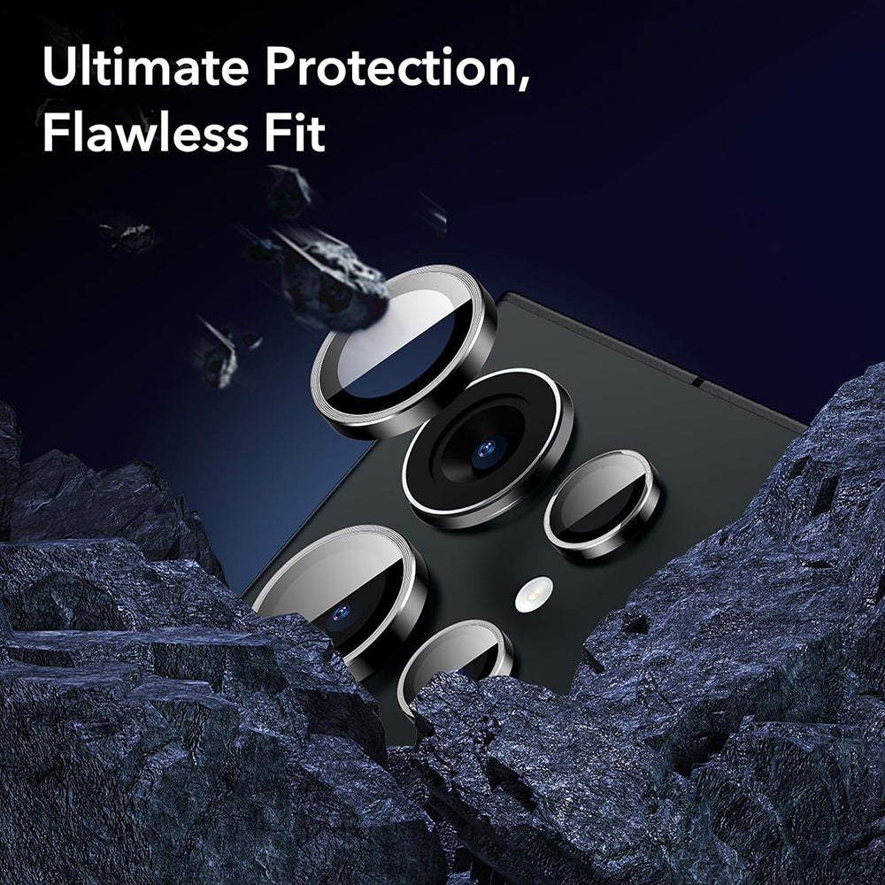 Folie de protectie ESR Lens Tempered Glass (set de 2) compatibil cu Samsung Galaxy S24 Ultra, Negru