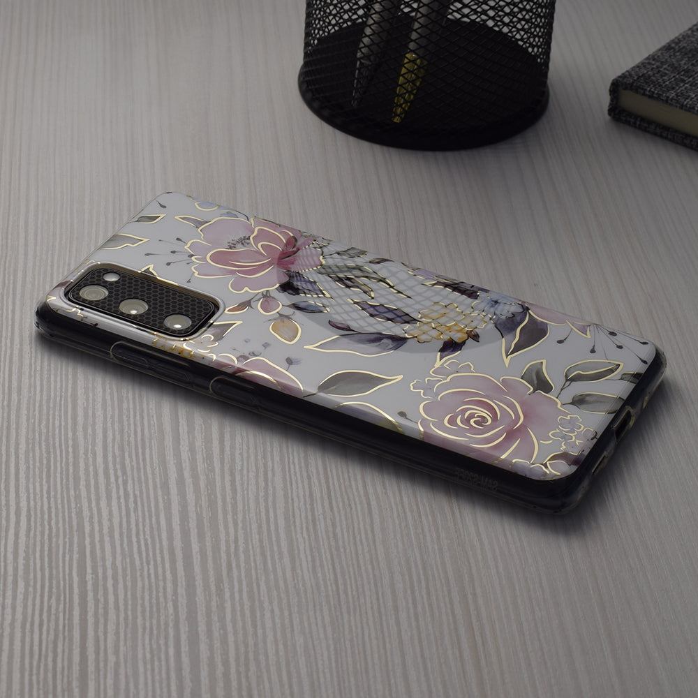 TechSuit Husa de protectie Techsuit Marble Series compatibil cu Samsung Galaxy S24 Plus, Chloe White – imagine 5