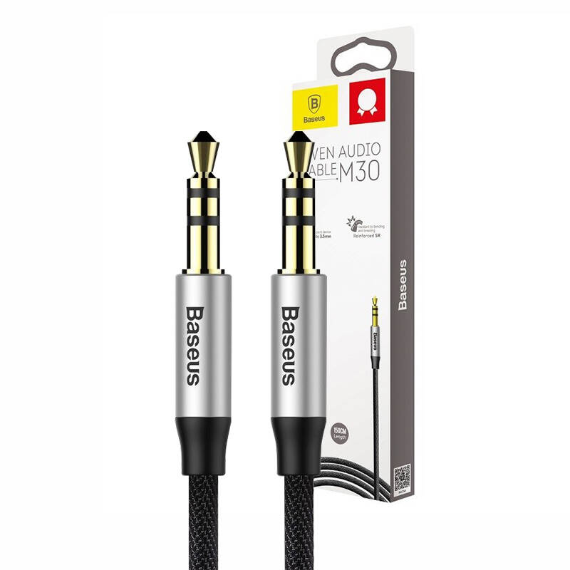 Cablu Baseus (CAM30-CS1), Jack la Jack, 1.5m, Negru