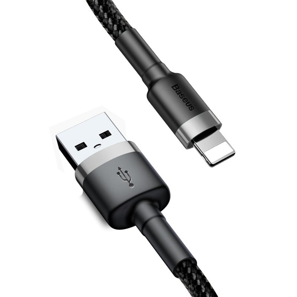Cablu Baseus Cafule (CALKLF-AG1), USB-Lightning, 2.4A, 50cm, Gri