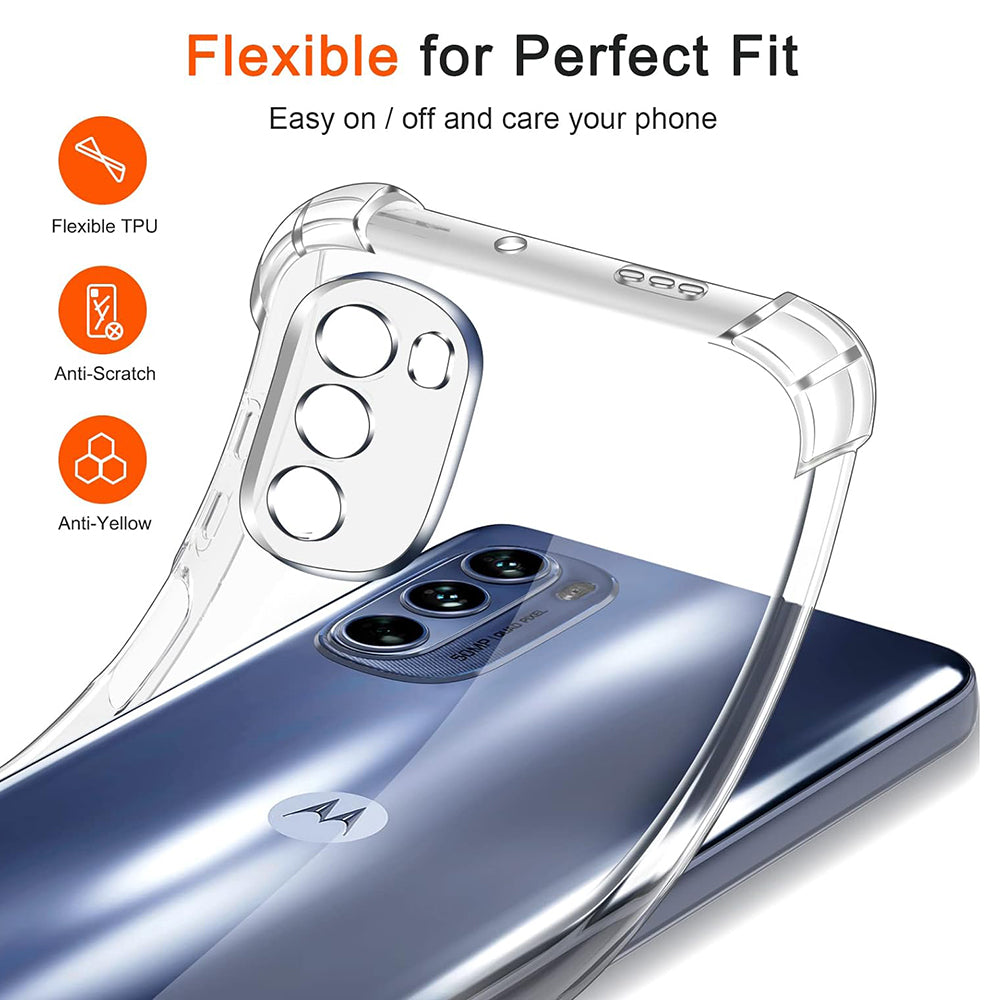 Husa de protectie Techsuit Shockproof Clear Silicone compatibil cu Motorola Moto G31 / Moto G41, Transparent