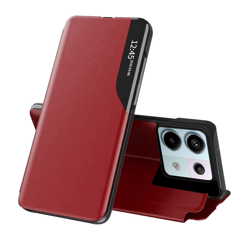 Husa de protectie Techsuit eFold Series compatibil cu Xiaomi Redmi Note 13 Pro 5G / Poco X6, Rosu