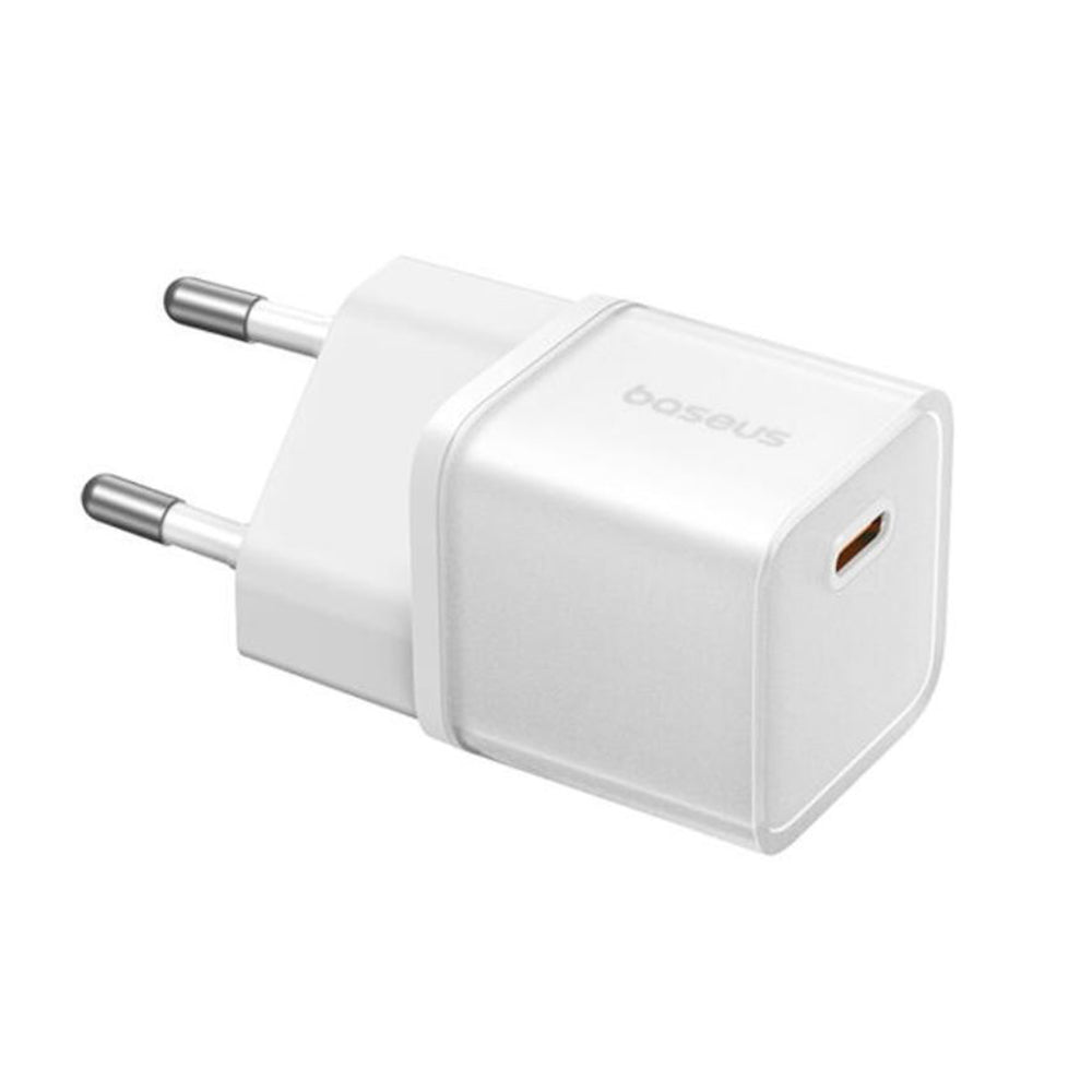 Incarcator Baseus (P10162503213-00), GaN5S, Type-C, 20W, Alb