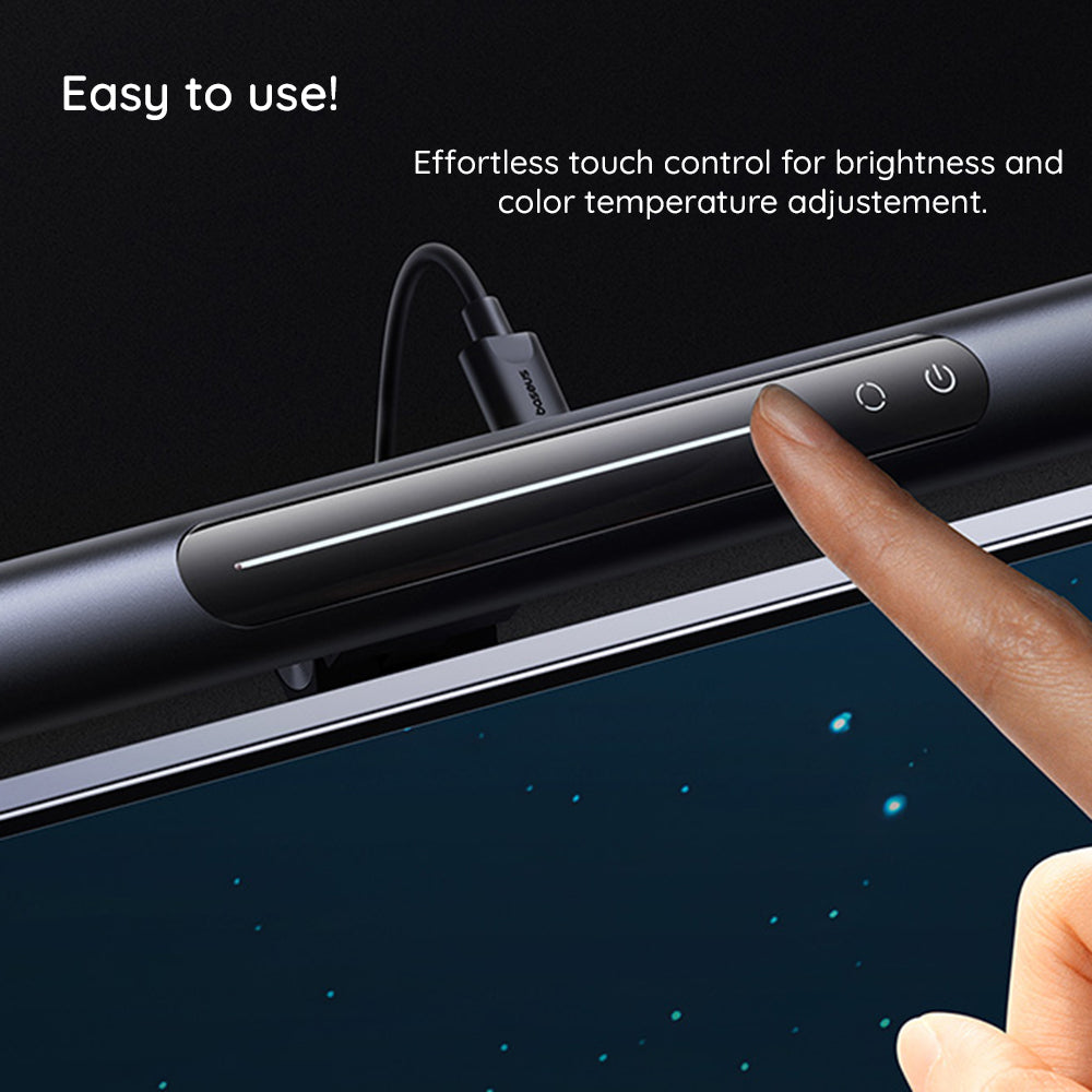 Gadget Baseus Monitor Light Bar i-wok 3 Series (L10068500111-00), Magnetic Screen Hanging, Negru