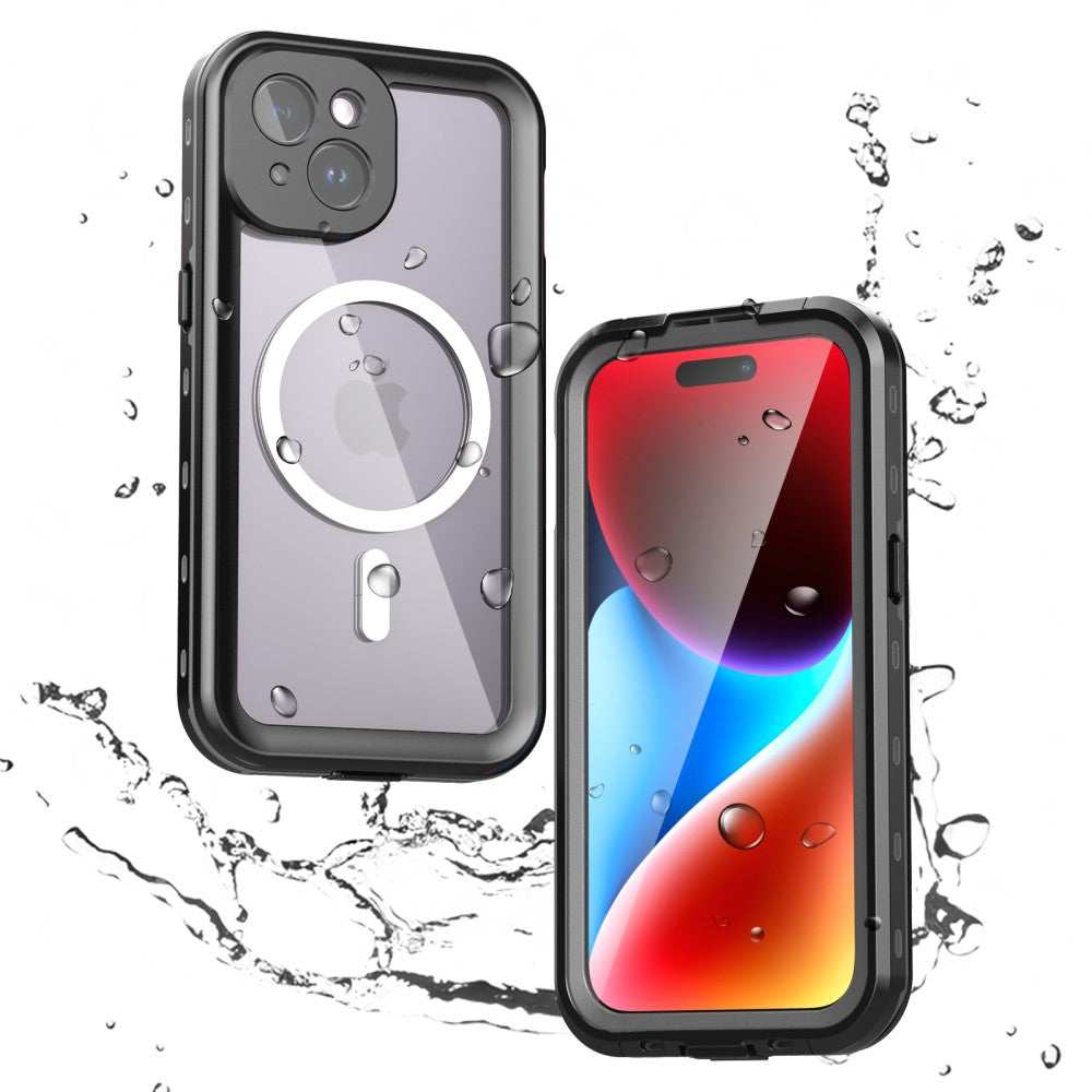Husa de protectie ShellBox compatibil cu iPhone 15, Negru