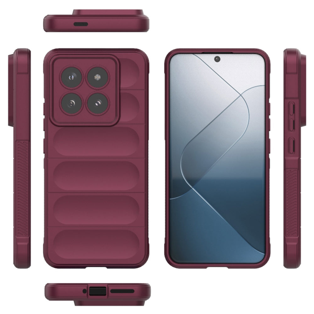 Husa de protectie Techsuit Magic Shield compatibil cu Xiaomi 14 Pro, Bordeaux