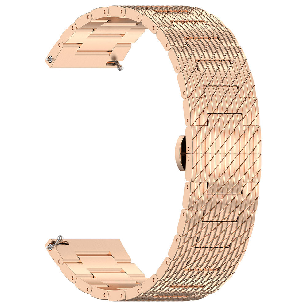 Curea smartwatch Techsuit Watchband 22mm (W052) compatibil cu Huawei Watch GT 2 (46mm)/GT 2 Pro/GT 3 Pro (46mm)/Ultimate, Xiaomi Watch S1, Rose Gold