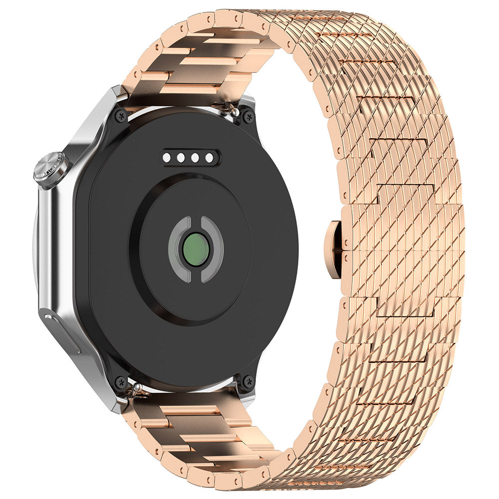 Curea smartwatch Techsuit Watchband 22mm (W052) compatibil cu Huawei Watch GT 2 (46mm)/GT 2 Pro/GT 3 Pro (46mm)/Ultimate, Xiaomi Watch S1, Rose Gold