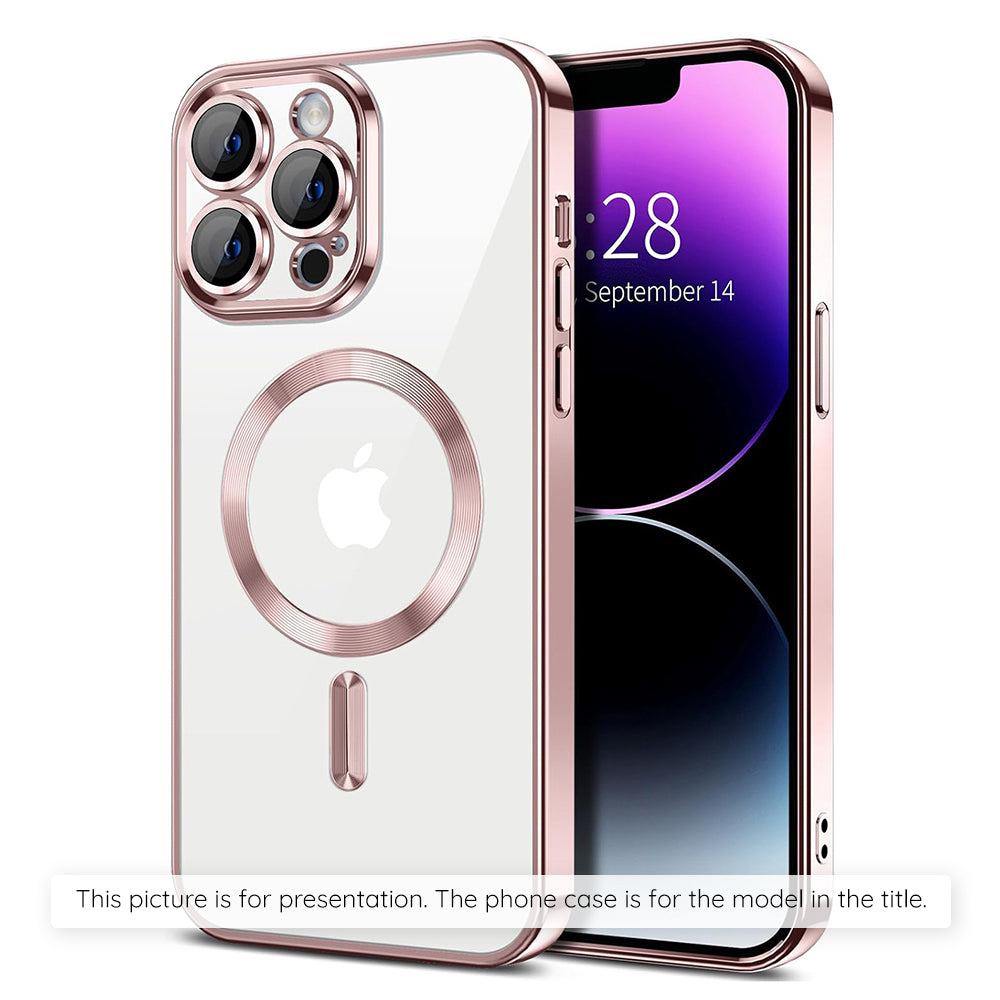 Husa de protectie Techsuit Luxury Crystal MagSafe compatibil cu Xiaomi 17T Pro, Roz