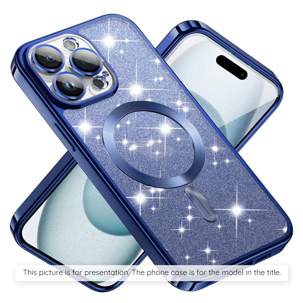 Husa de protectie Techsuit Luxury Glitter MagSafe compatibil cu Xiaomi 17T Pro, Albastru