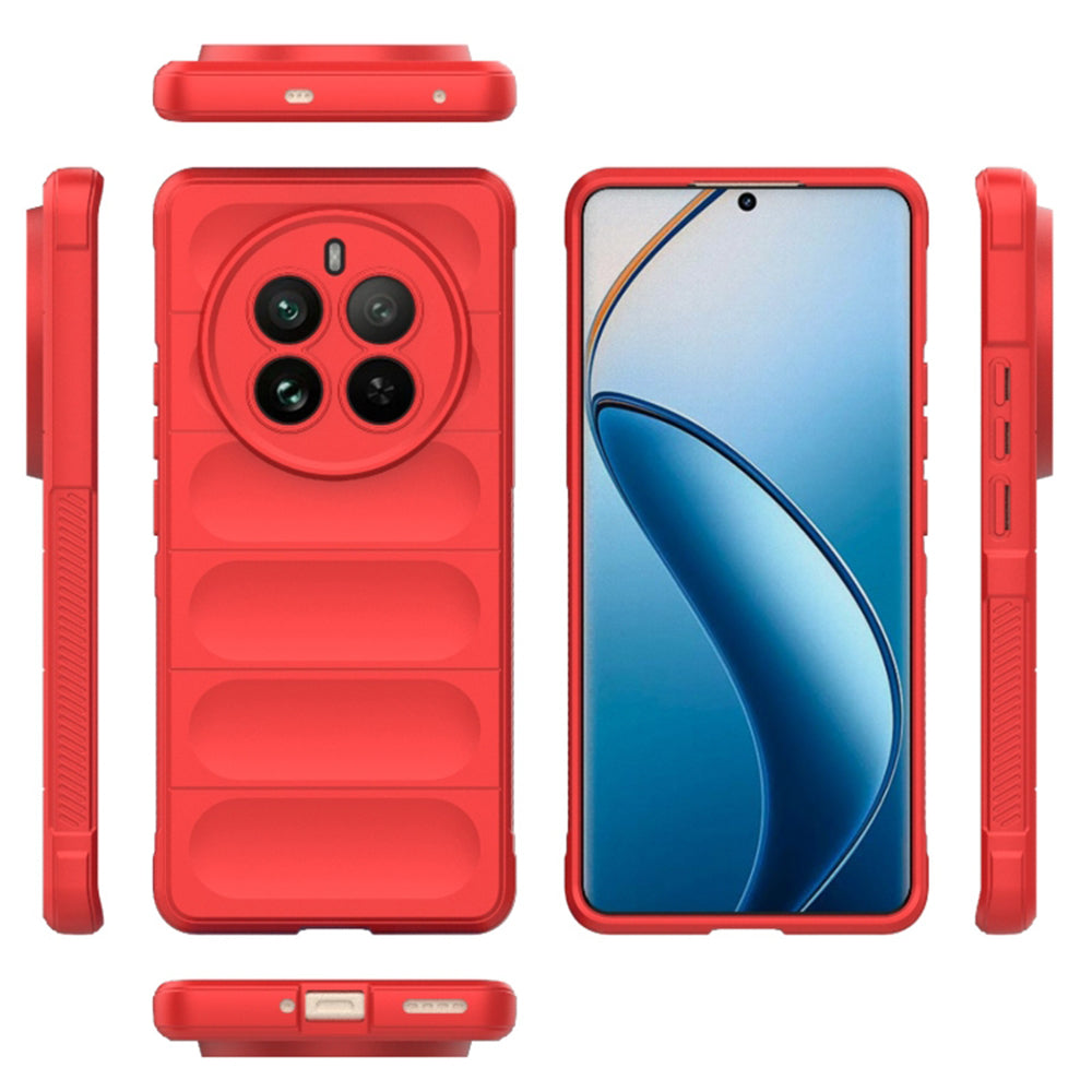 Husa de protectie Techsuit Magic Shield compatibil cu Realme 12 Pro / 12 Pro+, Rosu