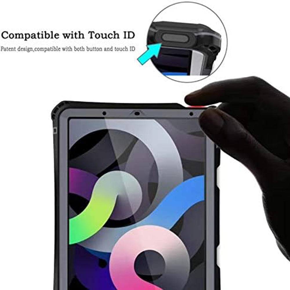 Husa de protectie tableta ShellBox Waterproof IP68 compatibil cu iPad Air 4 (2020) / Air 5 (2022), Negru