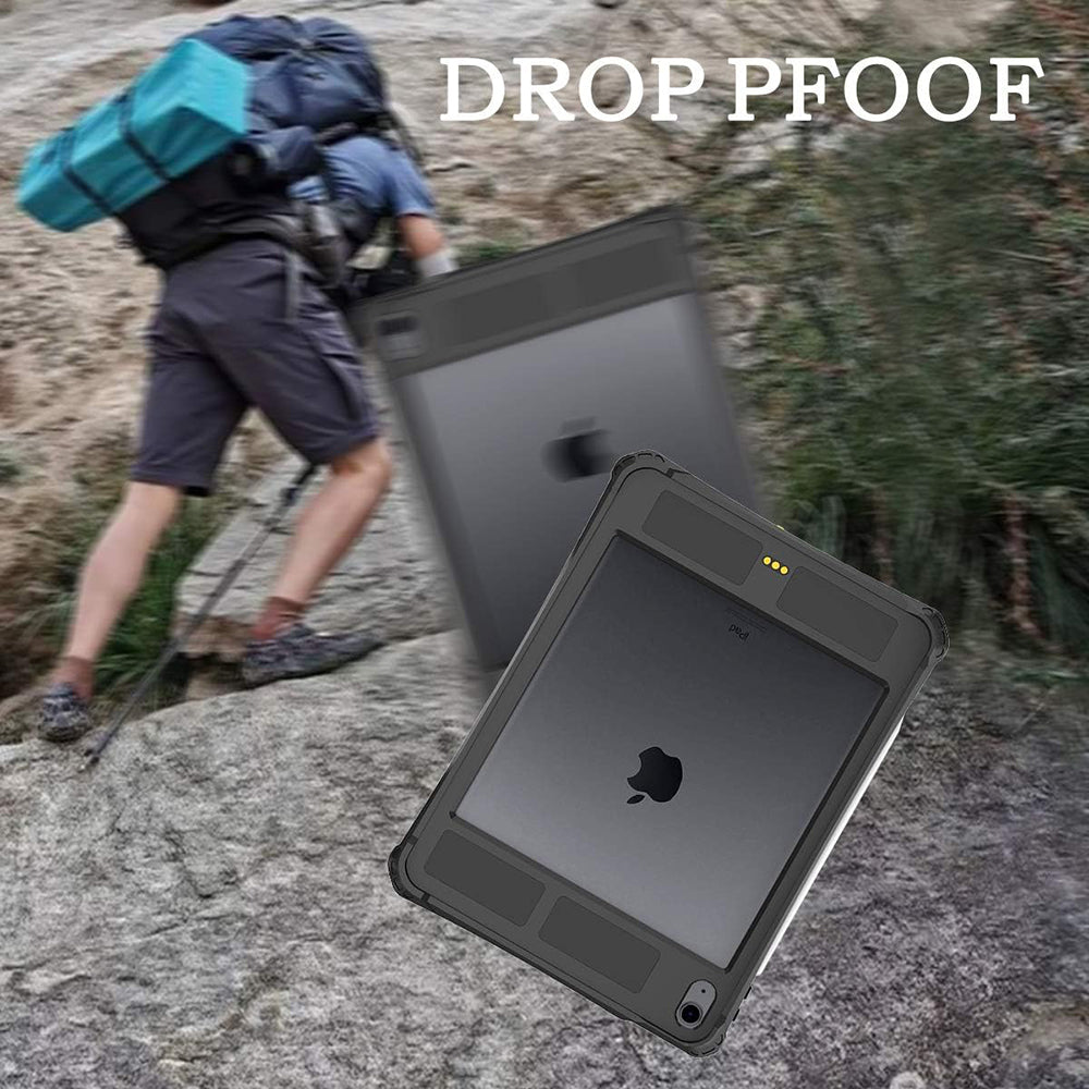 Husa de protectie tableta ShellBox Waterproof IP68 compatibil cu iPad Air 4 (2020) / Air 5 (2022), Negru