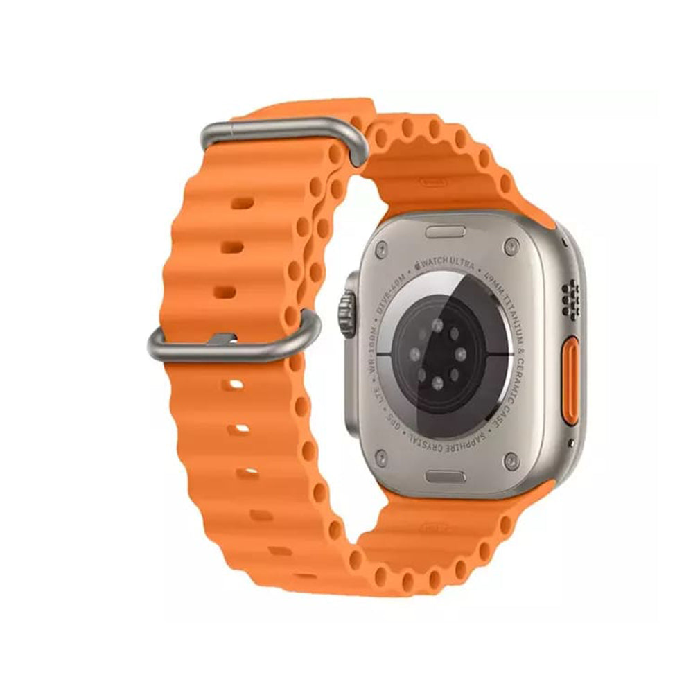 Curea smartwatch Techsuit Watchband (W038) compatibil cu Apple Watch 1/2/3/4/5/6/7/8/9/10/11/SE/SE 2/SE 3/Ultra/2/3 (42/44/45/46/49mm), Portocaliu