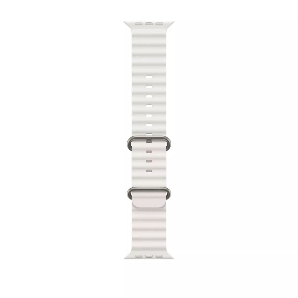 Curea smartwatch Techsuit Watchband (W038) compatibil cu Apple Watch 1/2/3/4/5/6/7/8/9/10/11/SE/SE 2/SE 3/Ultra/2/3 (42/44/45/46/49mm), Alb