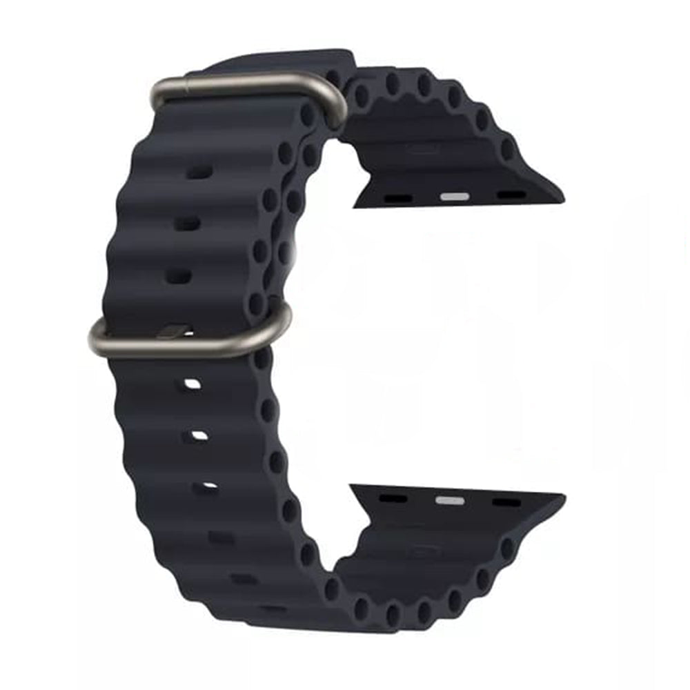 Curea smartwatch Techsuit Watchband (W038) compatibil cu Apple Watch 1/2/3/4/5/6/7/8/9/10/11/SE/SE 2/SE 3 (38/40/41/42mm), Negru