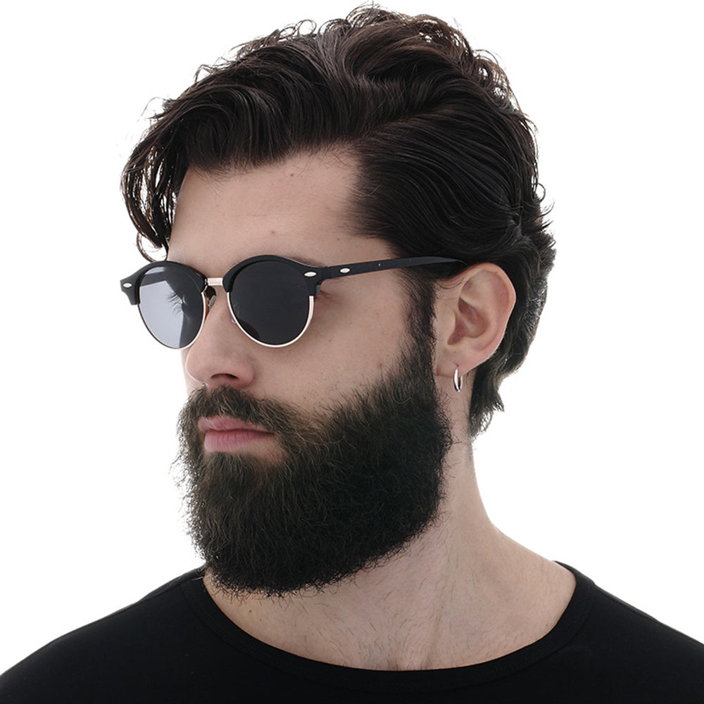 Techsuit Sunglasses Polarized (66612), for Men, with UV Protection, Auriu / Blue